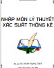 Bài giảng Nhập môn lý thuyết xác suất thống kê - ThS. Phan Trọng Tiến