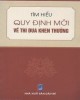 Ebook Tìm hiểu quy định mới về thi đua khen thưởng: Phần 1