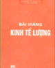 Ebook Bài giảng Kinh tế lượng: Phần 2