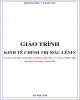 Giáo trình Kinh tế chính trị Mác Lênin