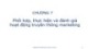 Bài giảng Truyền thông marketing - Chương 7: Phối hợp, thực hiện và đánh giá hoạt động truyền thông marketing