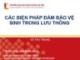 Bài giảng An toàn thực phẩm: Các biện pháp đảm bảo vệ sinh trong lưu thông