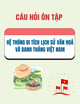 Câu hỏi ôn tập môn Hệ thống di tích lịch sử văn hoá và danh thắng Việt Nam